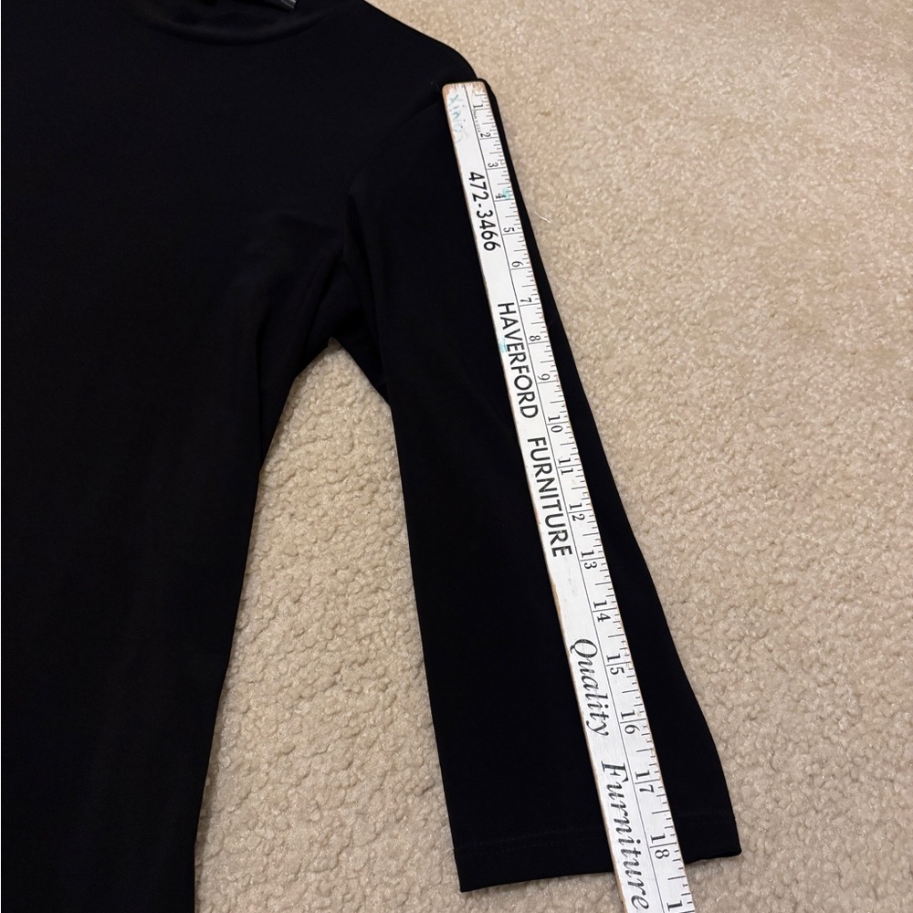 EUC Annalee + Hope Black Mockneck Skater Tent Mini Midi Dress | Women’s Large - Picture 8 of 11